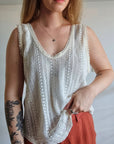 Top effet crochet beige SunsetLover